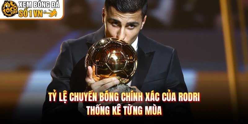 Tỷ Lệ Chuyền Bóng Chính Xác Của Rodri – Thống Kê Từng Mùa